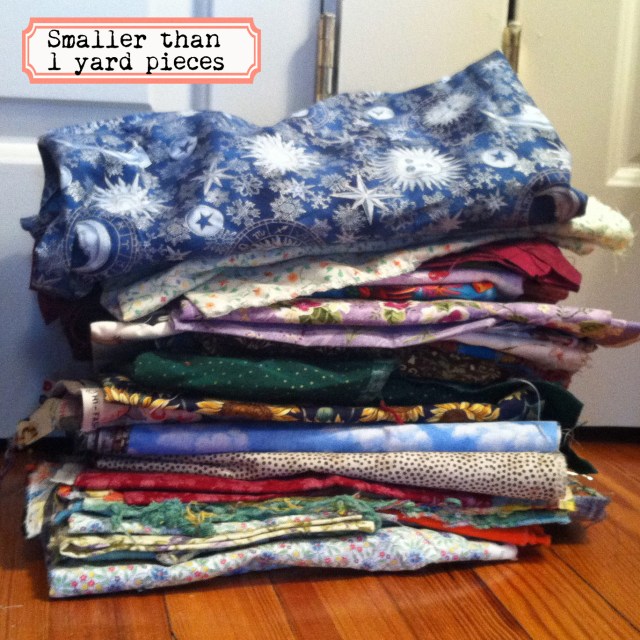 Box2-smaller than 1 yd pieces